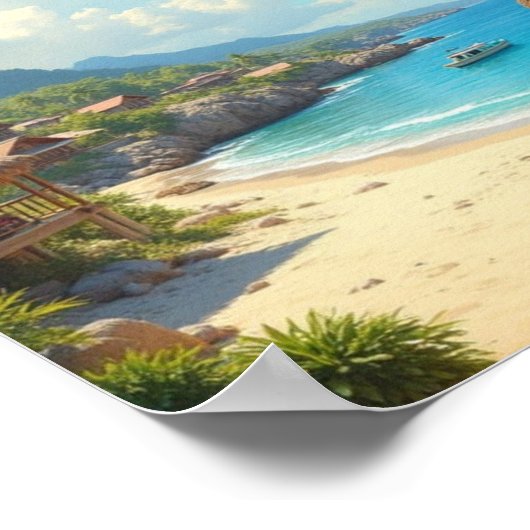 Karibik Poster (Ecke)