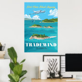 Karibik Poster (Heimbüro)