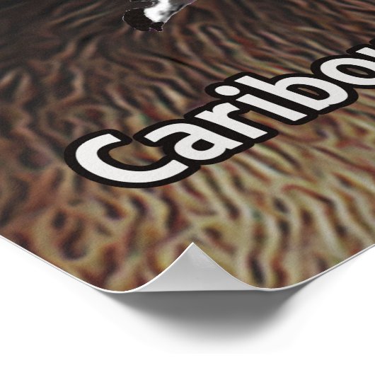 Karibik (Reindeer) - Alaska Postage Poster (Ecke)