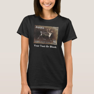 Karibik (Reindeer) - Alaska Postage T-Shirt