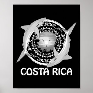 Karibik-Riffhai-Tauchgang Costa Rica Poster