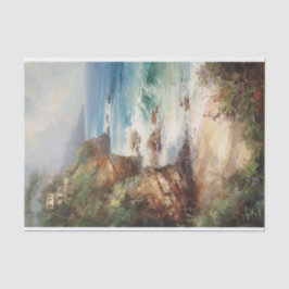 Karibik Rustikale Küstenmalerei Dekoupage Seidenpapier