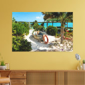 Karibik Schiffbruch und Ozean Leinwanddruck (Insitu (Wohnzimmer))