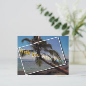 Karibik Sie wären hier: Postkarte (Stehend Vorderseite)