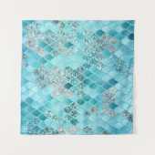 Karibik Sommer Meerjungfrauenskala 1 Wandteppich (Vorderseite (Horizontal))