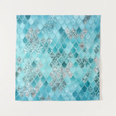 Karibik Sommer Meerjungfrauenskala 1 Wandteppich (Vorderseite)