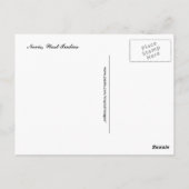 Karibik - Sonnenlandschaft Postkarte (Rückseite)