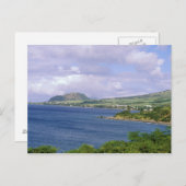 Karibik, St. Kitts, Roseau. Küste. Postkarte (Vorne/Hinten)