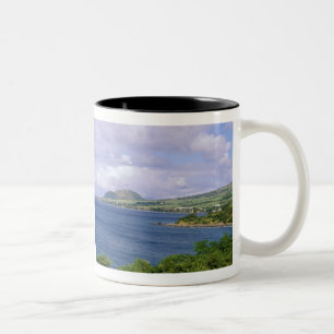 Karibik, St. Kitts, Roseau. Küste. Zweifarbige Tasse