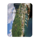 Karibik, St. Lucia, Soufriere. Boote in Magnet (Vertikal)