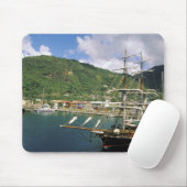 Karibik, St. Lucia, Soufriere. Boote in Mousepad (Mit Mouse)