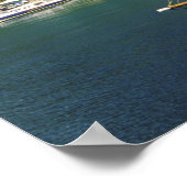 Karibik, St. Lucia, Soufriere. Boote in Poster (Ecke)