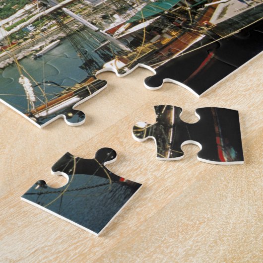 Karibik, St. Lucia, Soufriere. Boote in Puzzle (Seite)