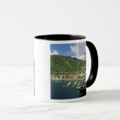 Karibik, St. Lucia, Soufriere. Boote in Tasse (VorderseiteRechts)
