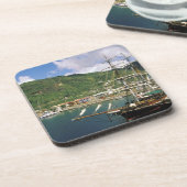 Karibik, St. Lucia, Soufriere. Boote in Untersetzer (Linke Seite)