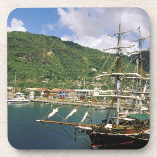 Karibik, St. Lucia, Soufriere. Boote in Untersetzer