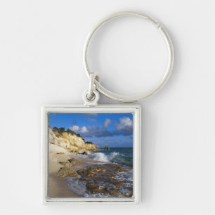 Karibik, St. Martin, Klippen am Cupecoy-Strand Schlüsselanhänger