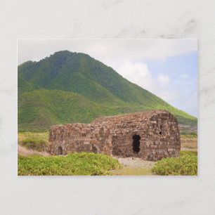 Karibik Stone Ruinen Limon Kiln,Nevis,W.I. Postkarte