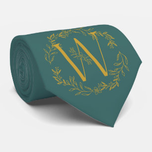Karibik-Strom farbige monogrammierte Bräutigam Krawatte