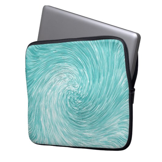 Karibik Swirl...... Laptopschutzhülle (Vorderseite Links)