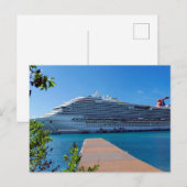 Karibik-Traum-Kreuzfahrt Postkarte (Vorne/Hinten)