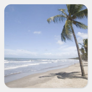 Karibik - Trinidad - Manzanilla Beach am 2 Quadratischer Aufkleber