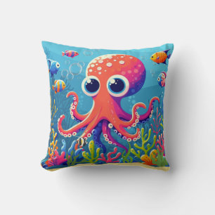 Karibik-/Tropen-/Hawaii süße Oktopus Kissen