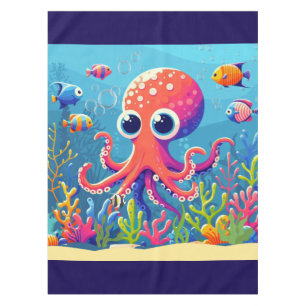 Karibik-/Tropen-/Hawaii süße Oktopus Tischdecke