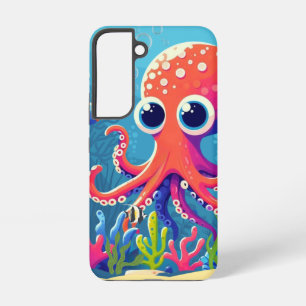 Karibik-/Tropen-/Hawaiianischer süßer Oktopus Samsung Galaxy Hülle