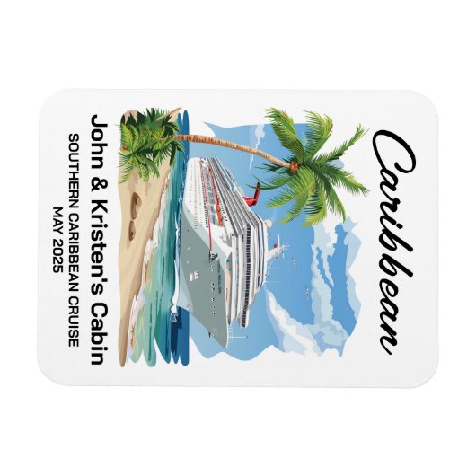 Karibik Tropical Cruise Ship Restaurant Magnet (Horizontal)