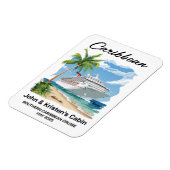 Karibik Tropical Cruise Ship Restaurant Magnet (Linke Seite)