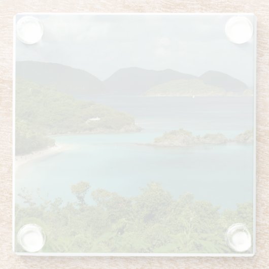 Karibik, U.S. Jungfrau Islands, St. John Glasuntersetzer (Rückseite)