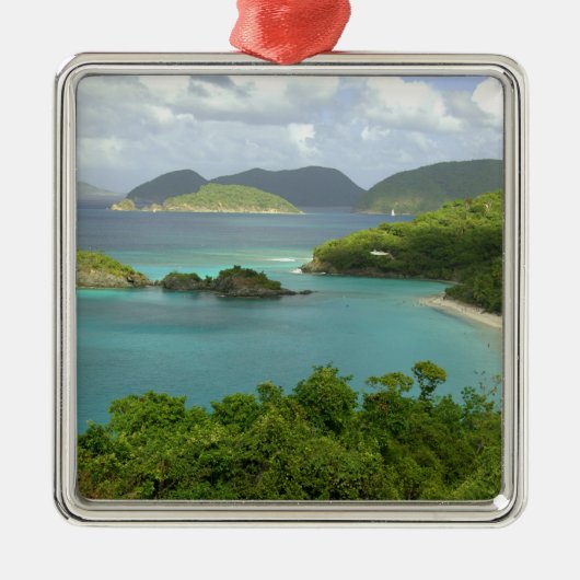 Karibik, U.S. Jungfrau Islands, St. John, Trunk 2 Ornament Aus Metall (Vorne)
