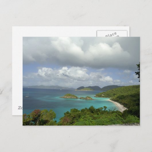 Karibik, U.S. Jungfrau Islands, St. John, Trunk 3 Postkarte (Vorne/Hinten)