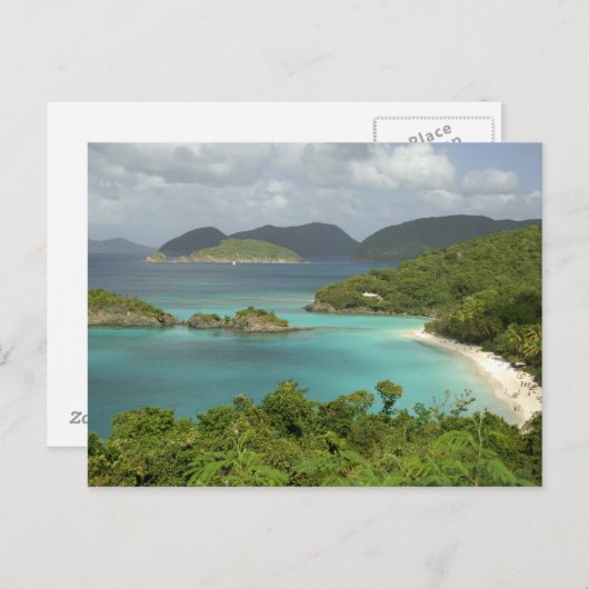 Karibik, U.S. Jungfrau Islands, St. John, Trunk Postkarte (Vorne/Hinten)