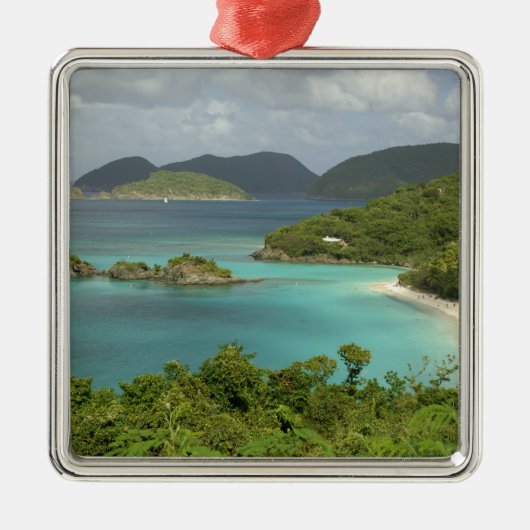 Karibik, U.S. Jungfrau Islands, St. John, Trunk Silbernes Ornament (Vorne)