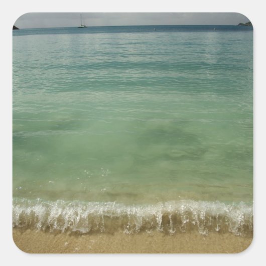 Karibik, U.S. Jungfrau Islands, St.Thomas, 4 Quadratischer Aufkleber (Vorderseite)