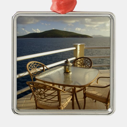 Karibik, U.S. Jungfrau Islands, St. Thomas.Ansehen Silbernes Ornament (Vorne)