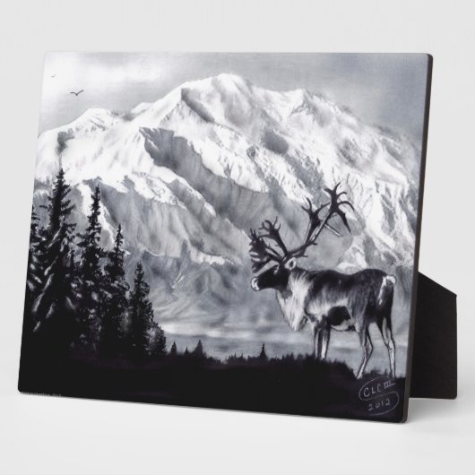 Karibik und Gebirge Plaque Fotoplatte (Seite)