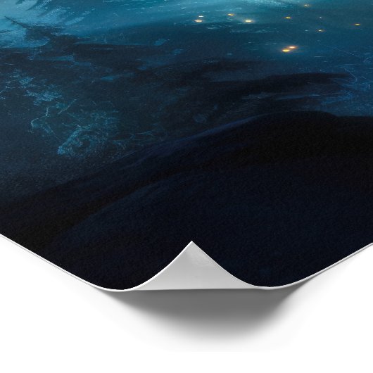 Karibik unter den Nordlichtern Poster (Ecke)