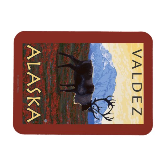 Karibik - Valdez, Alaska Magnet (Horizontal)
