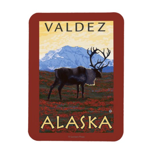 Karibik - Valdez, Alaska Magnet (Vertikal)