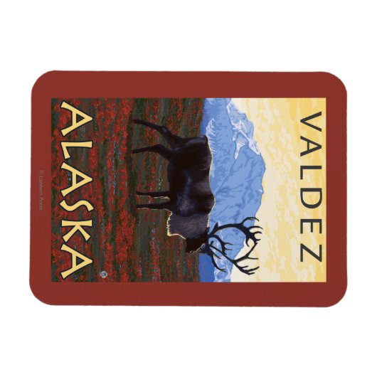 Karibik - Valdez, Alaska Magnet (Horizontal)