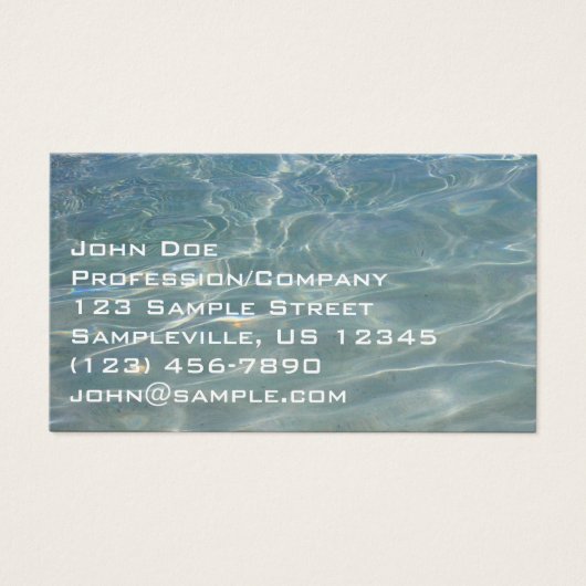 Karibik Wasser Abstrakt blauer Natur (Vorderseite)