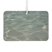 Karibik Wasser Abstrakt blauer Natur Autolufterfrischer (Rückseite)