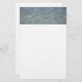 Karibik Wasser Abstrakt blauer Natur Briefpapier (Vorne/Hinten)