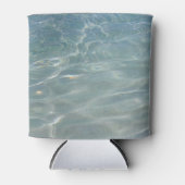 Karibik Wasser Abstrakt blauer Natur Dosenkühler (Vorderseite)