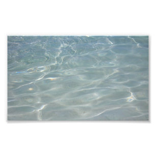 Karibik Wasser Abstrakt blauer Natur Fotodruck