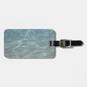 Karibik Wasser Abstrakt blauer Natur Gepäckanhänger