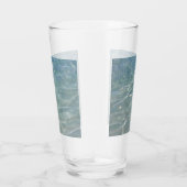 Karibik Wasser Abstrakt blauer Natur Glas (Rechts)